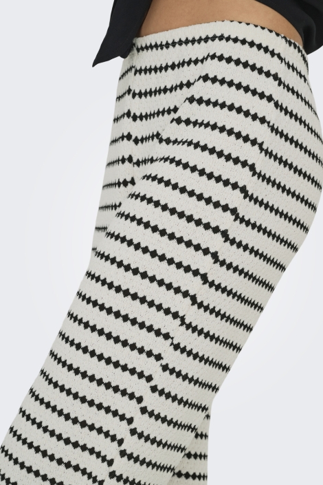 Only onleva stripe wide leg pant jrs